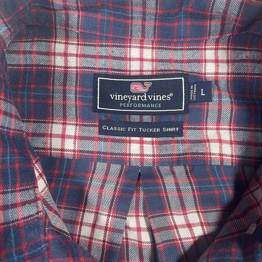 Vineyard Vines Shirt Mens Large Button Up Classic Fit Tucker‎ Shirt Performance - Picture 3 of 8